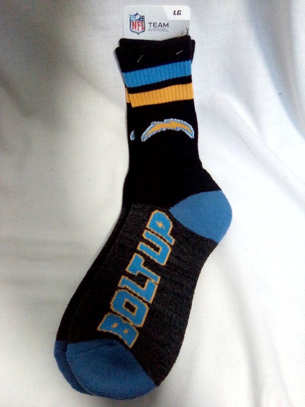 NFL San Diego Chargers socks "Bolt Up" Large